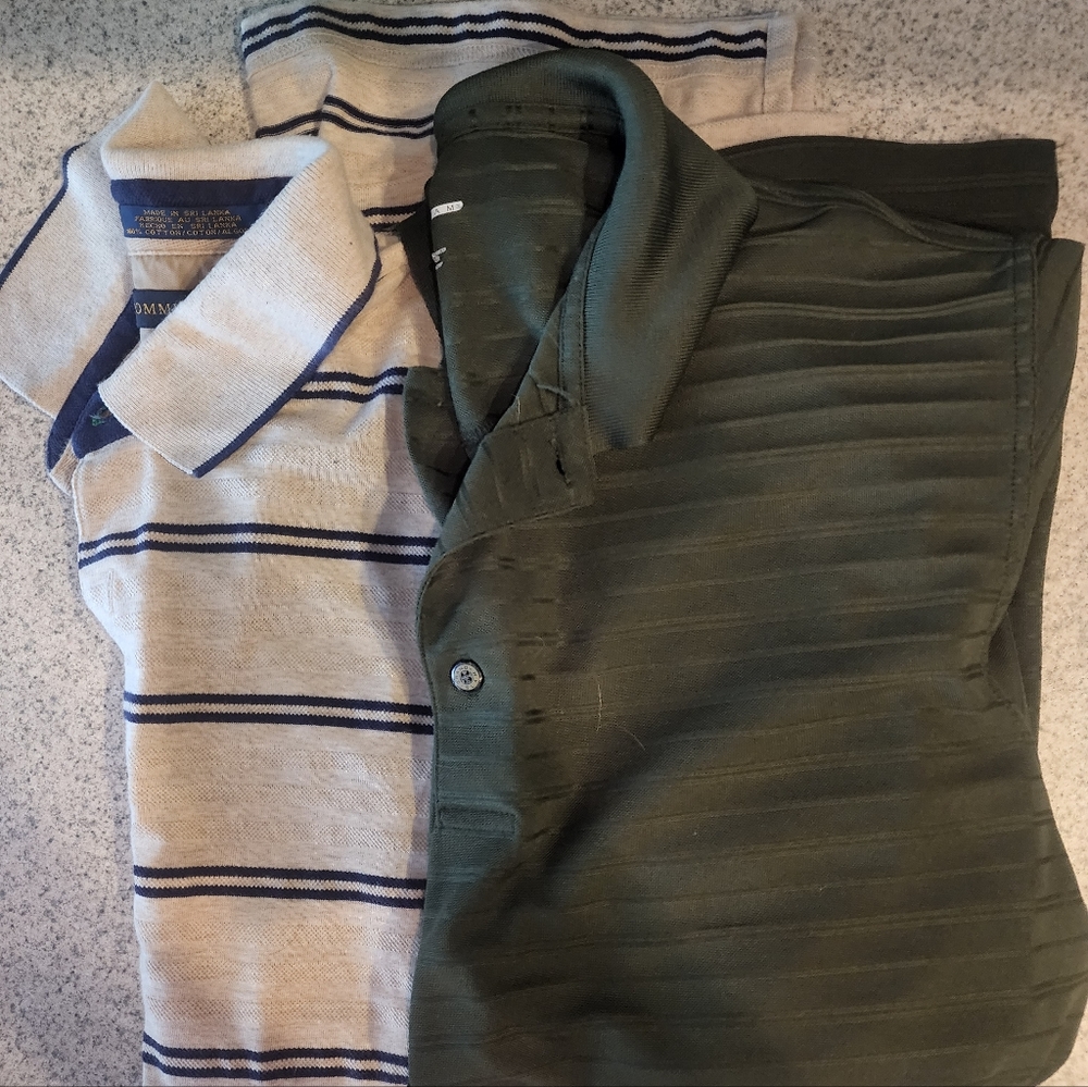 Lot Of 2 Men’s Large Golf Polos Tommy Hilfiger/Grand Slam